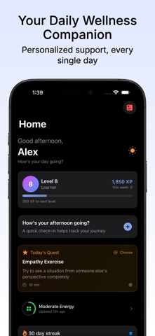 MindFriend App - Home Screen